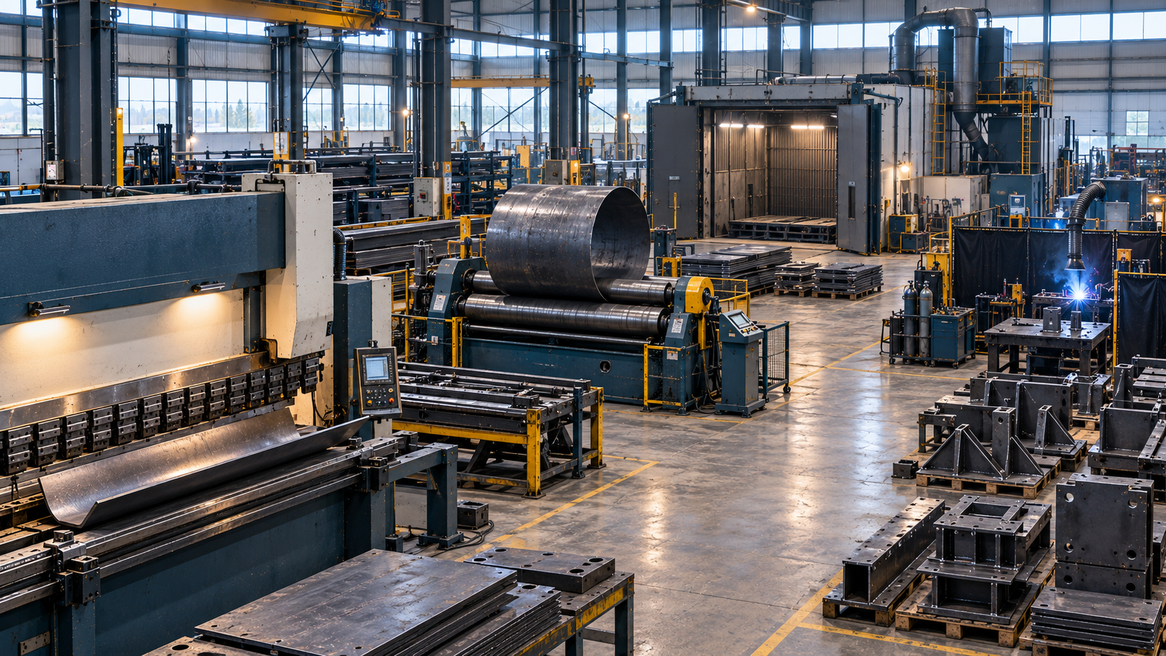 Industrial metal processing line
