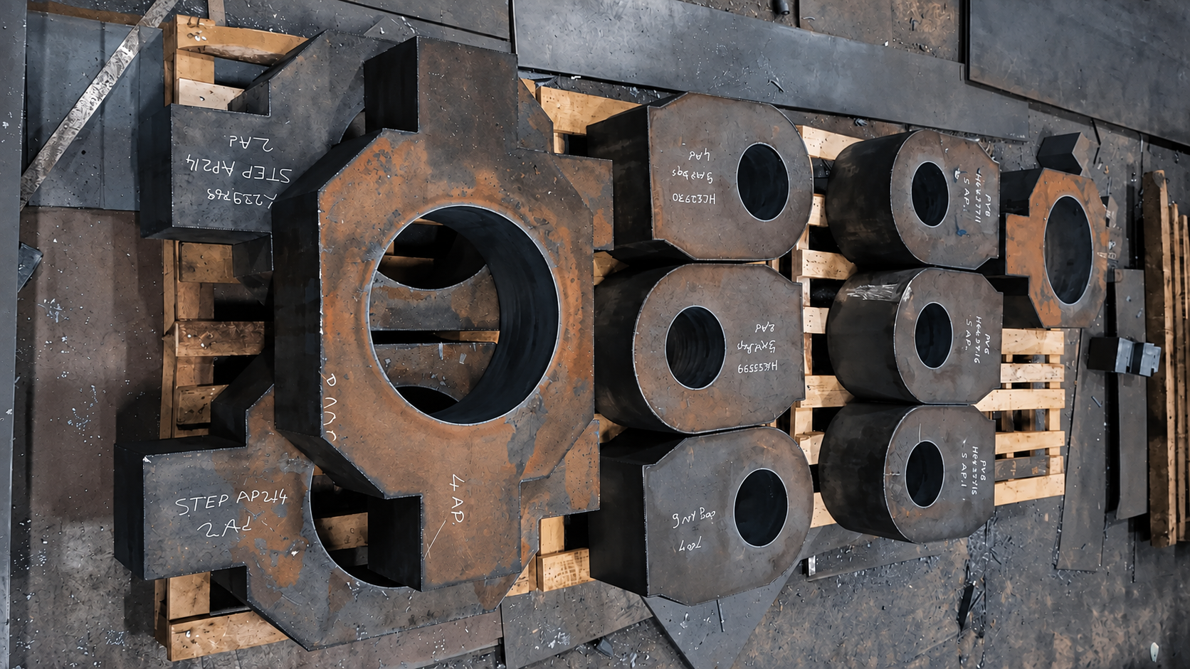 Sheet metal parts cut for the defence industry