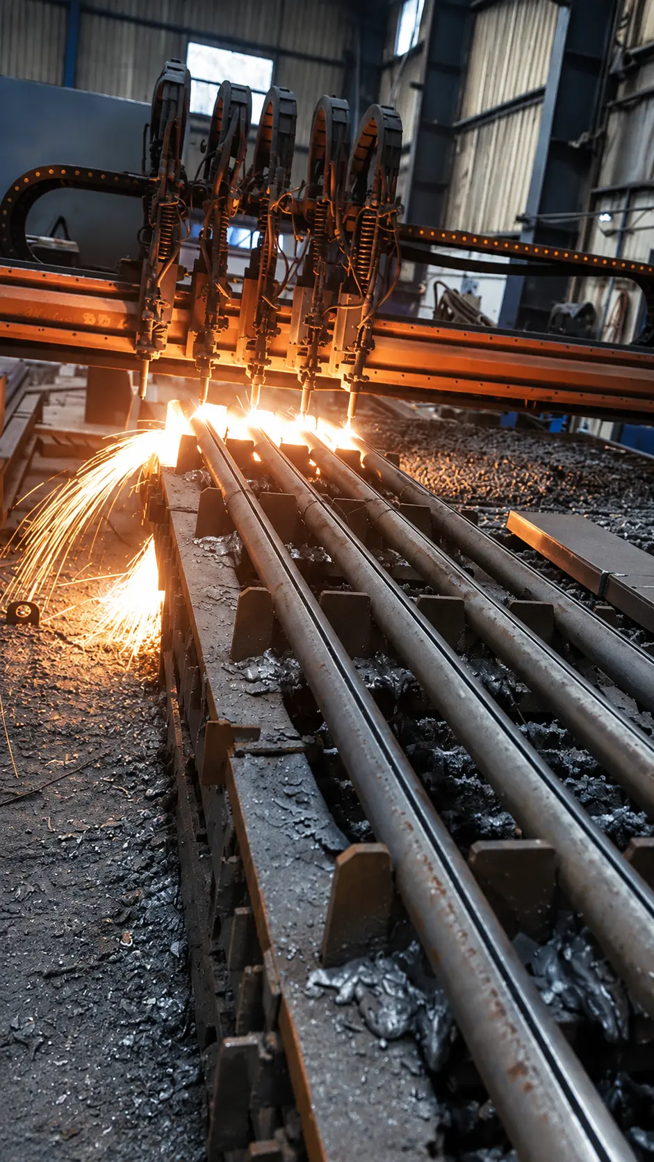CNC cutting line for shipbuilding