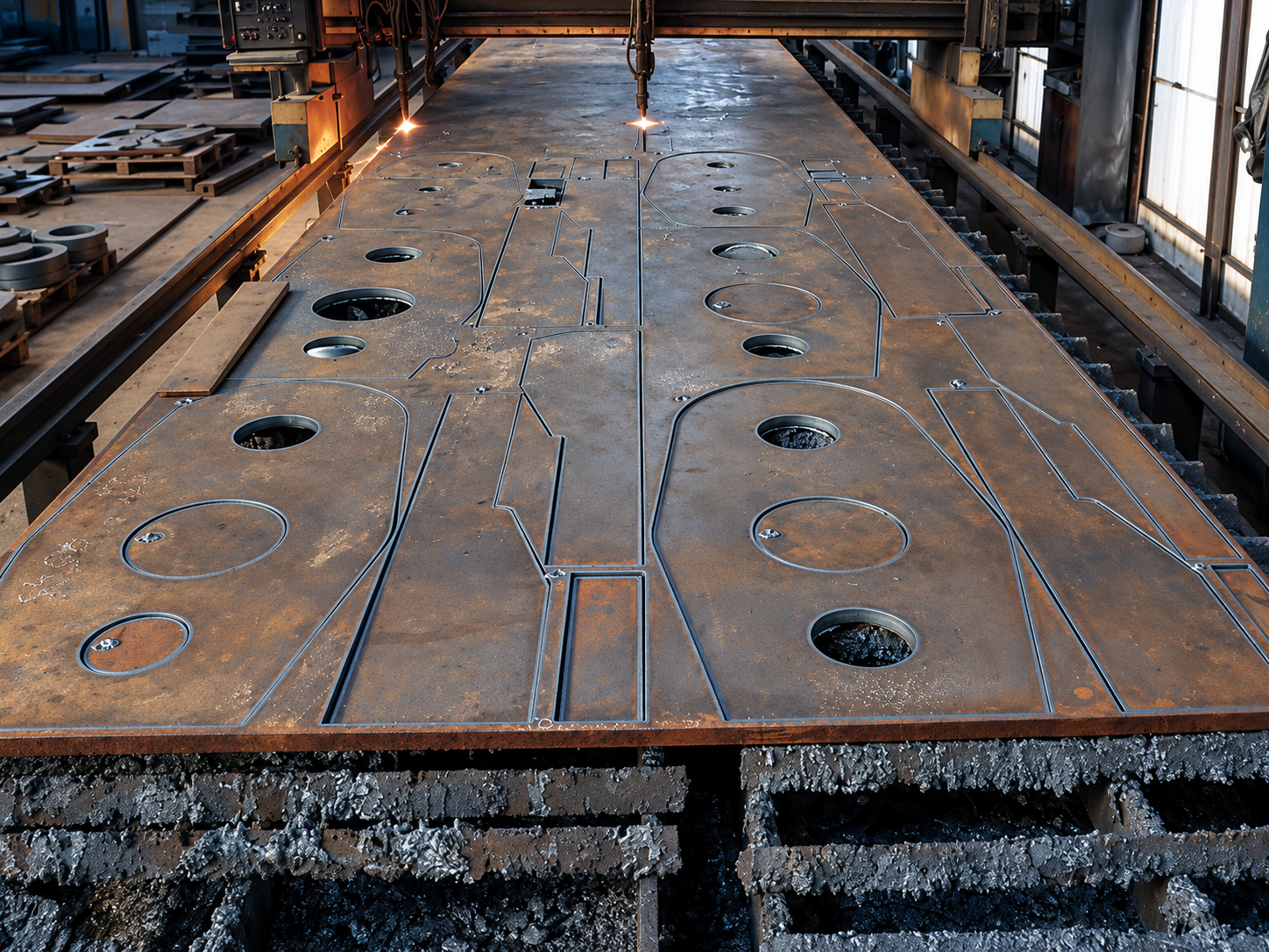 CNC-cut steel parts for the machinery industry 1