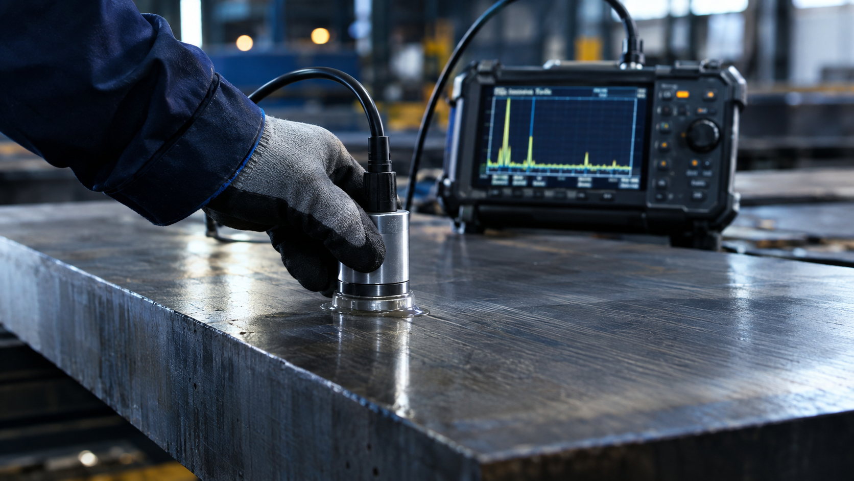 Quality control on a thick steel plate with heat number traceability
