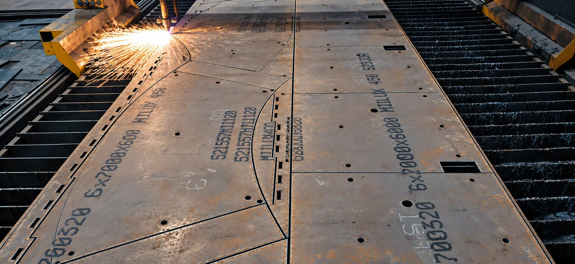 CNC cutting of wear plate