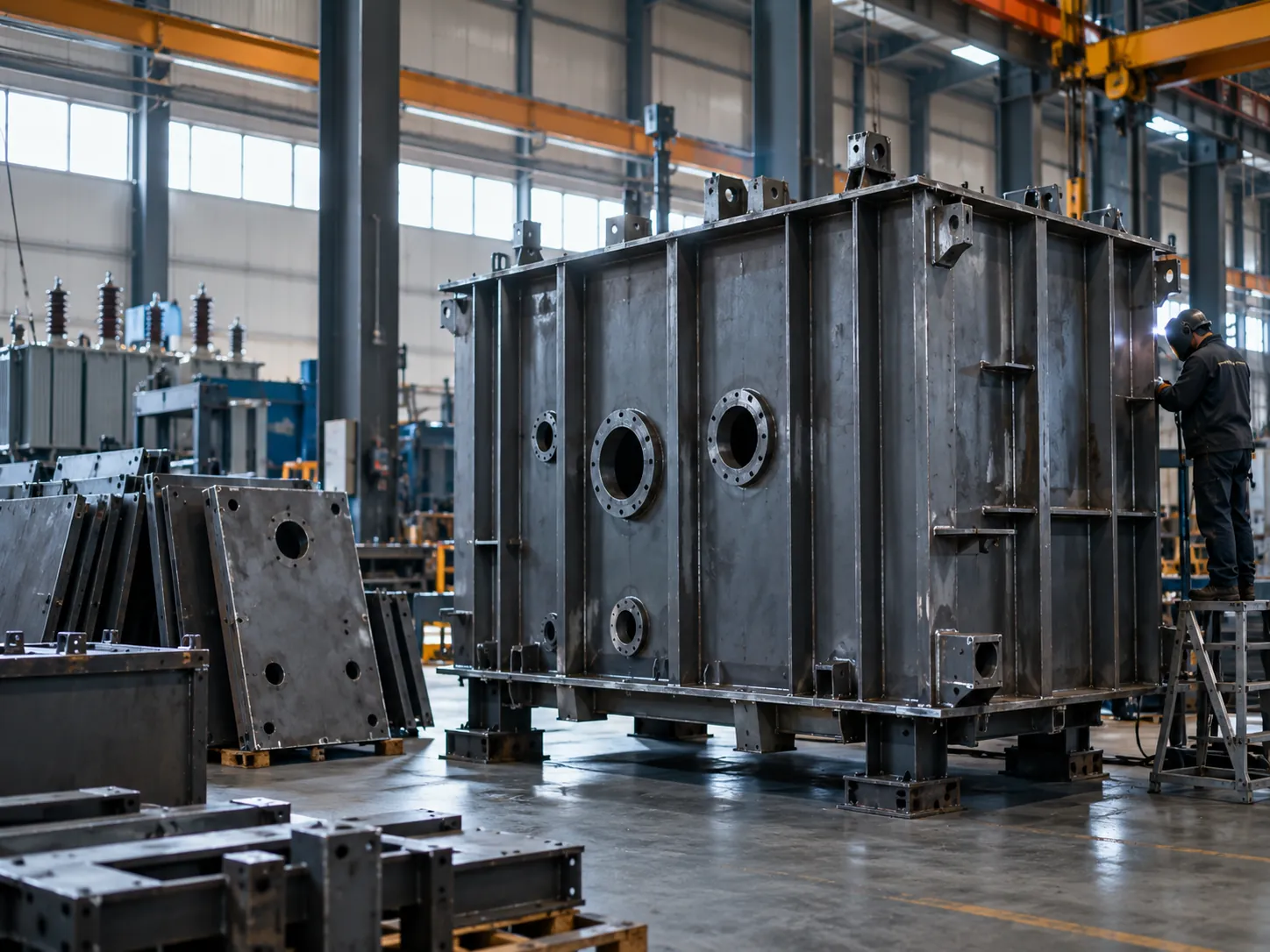 Large steel equipment produced for the energy industry