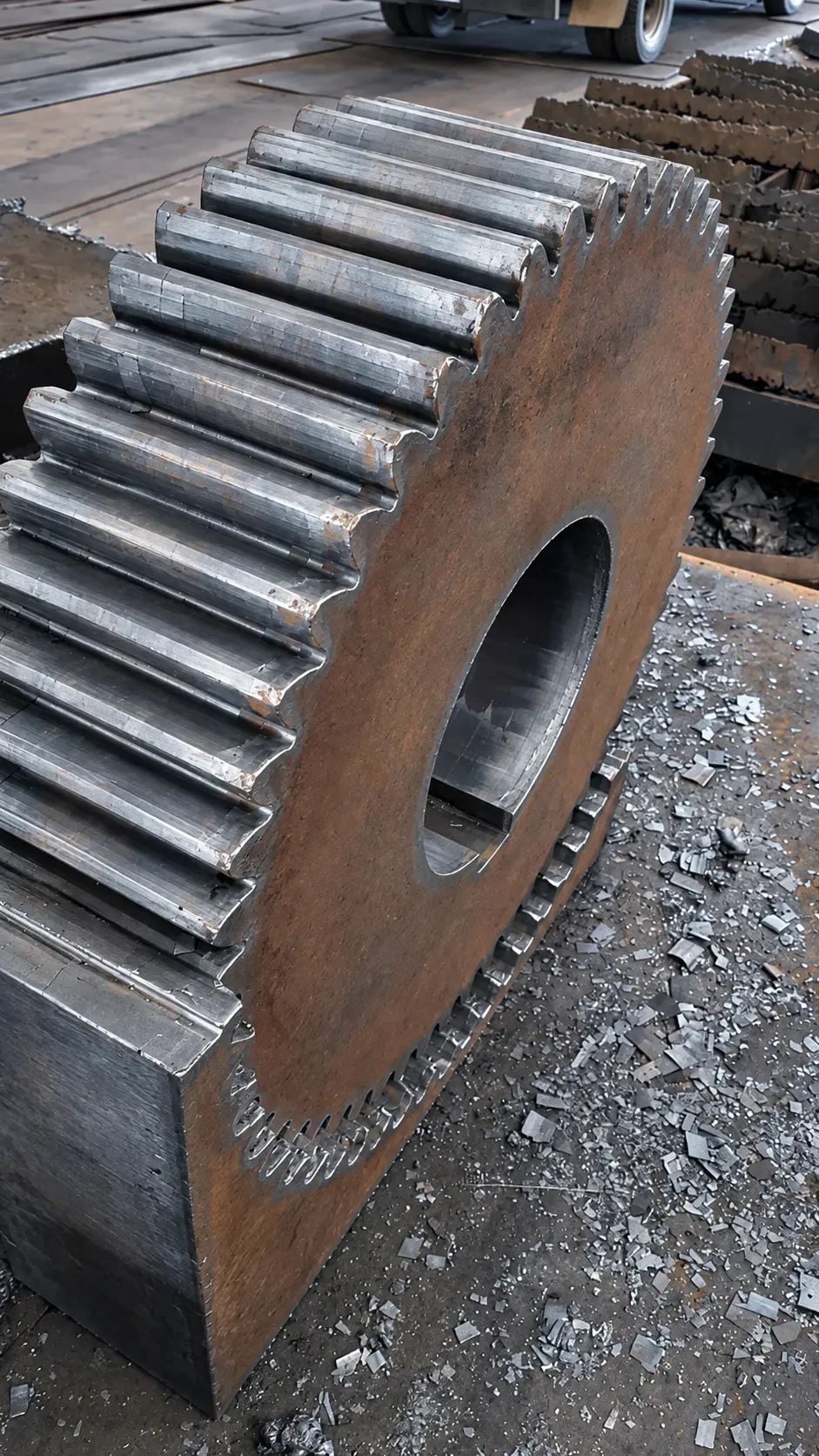Profile part produced for machinery industry
