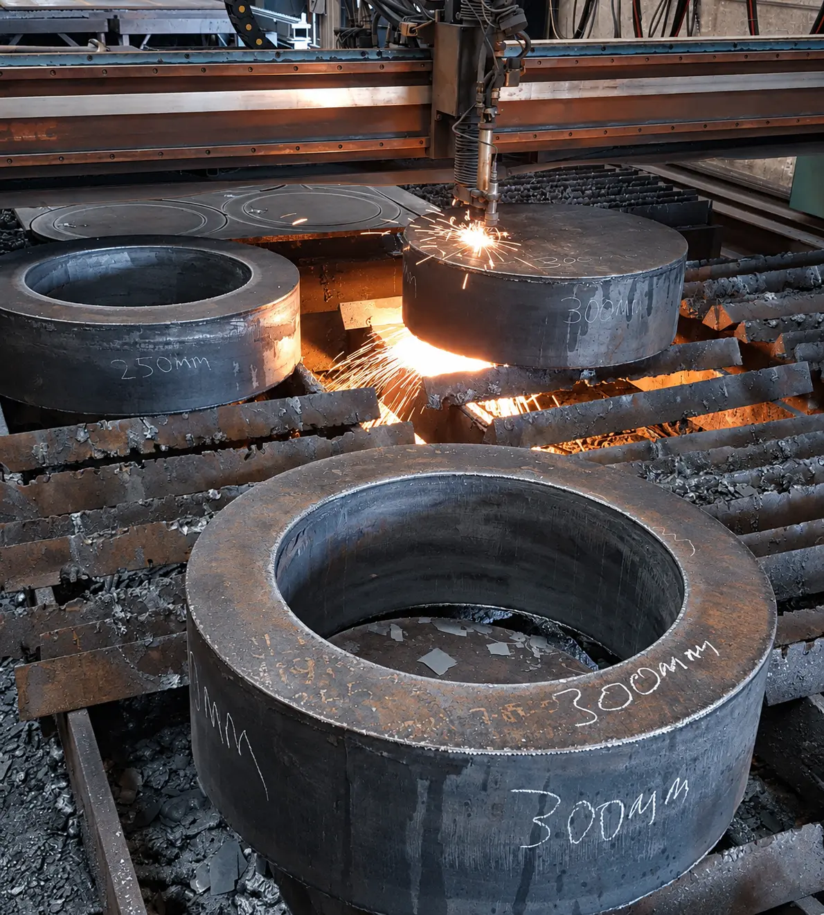 Circular sheet cutting with CNC