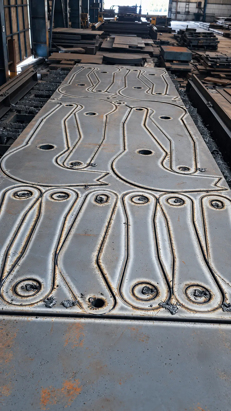 Parts cut from wear plate