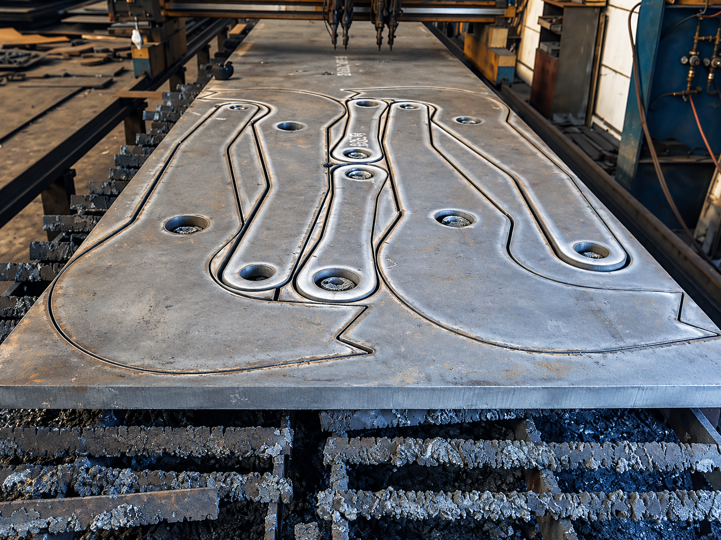 CNC-cut steel parts for the machinery industry 2
