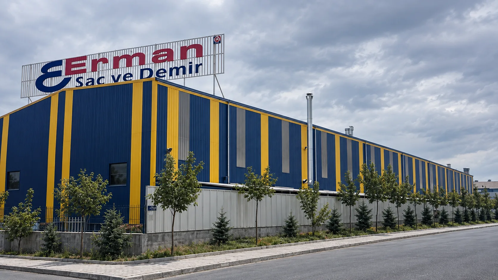 Wide view of the Erman Steel Solutions facility in Gebze
